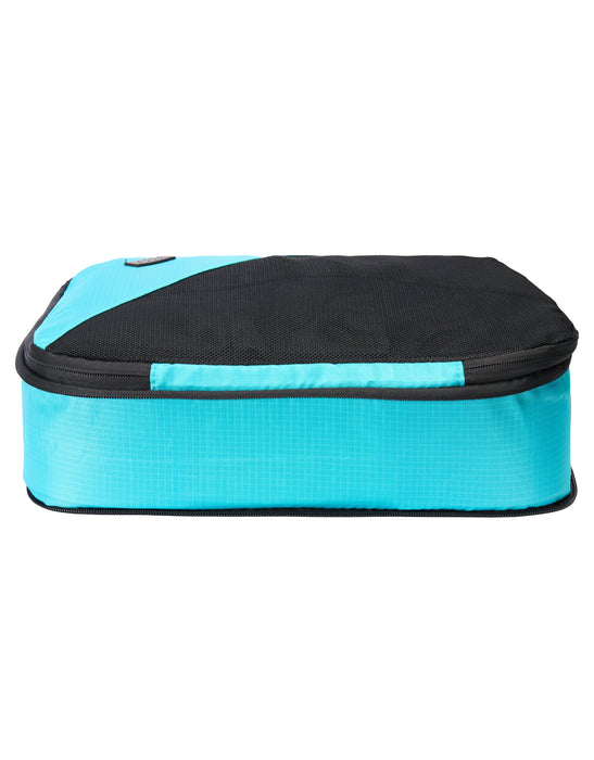 Small Compression Packing Cube Pack (x2) Teal / Black