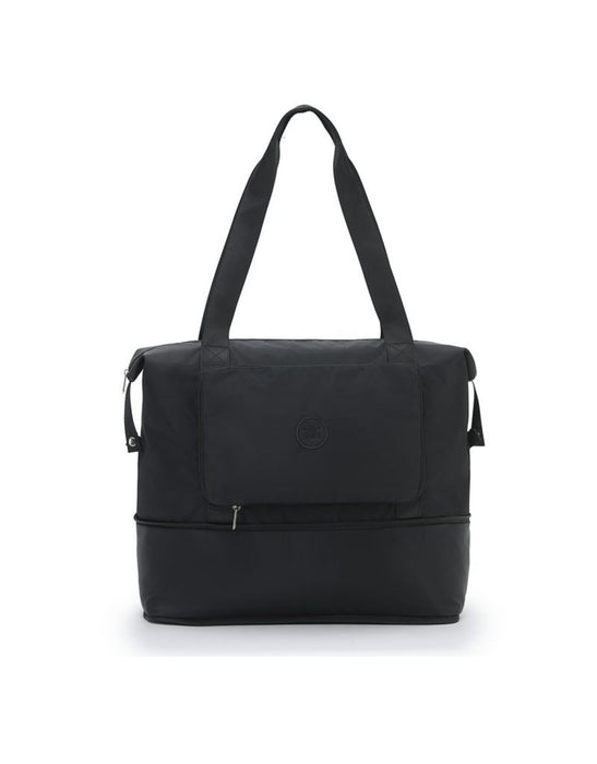 Foldable & Expandable Travel Tote - Black