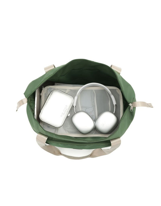 Foldable & Expandable Travel Tote - Khaki