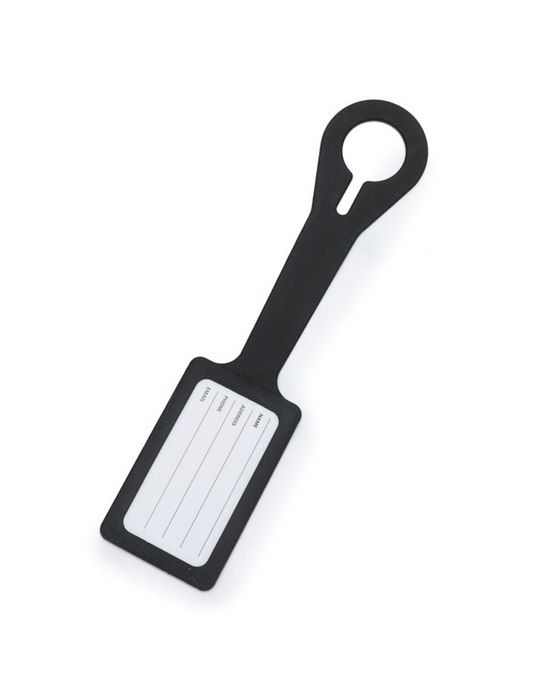 Silicone Luggage Tag - Black