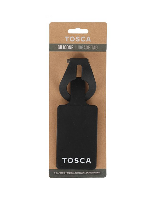 Silicone Luggage Tag - Black