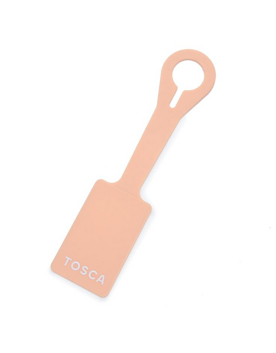 Silicone Luggage Tag - Peach