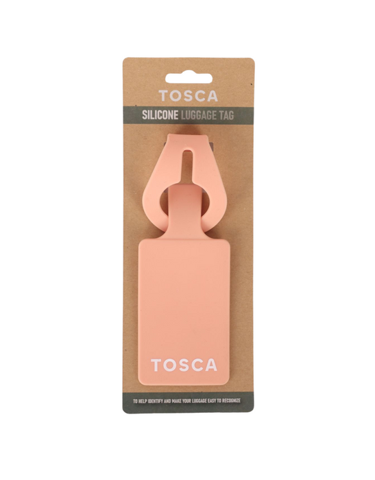 Silicone Luggage Tag - Peach