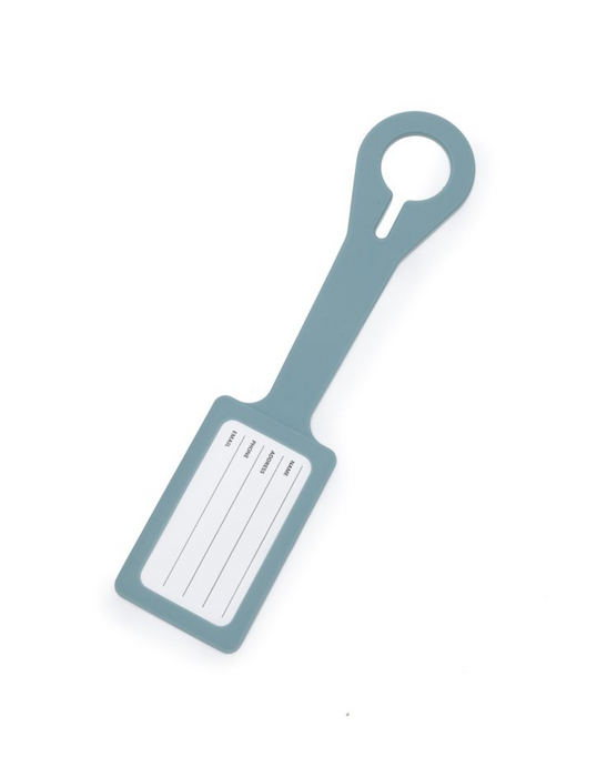 Silicone Luggage Tag - Ocean Blue