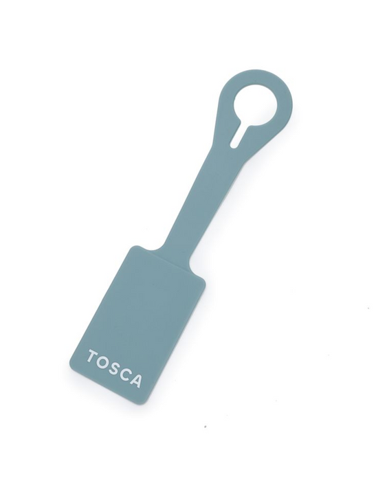 Silicone Luggage Tag - Ocean Blue