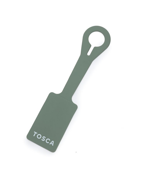 Silicone Luggage Tag - Moss