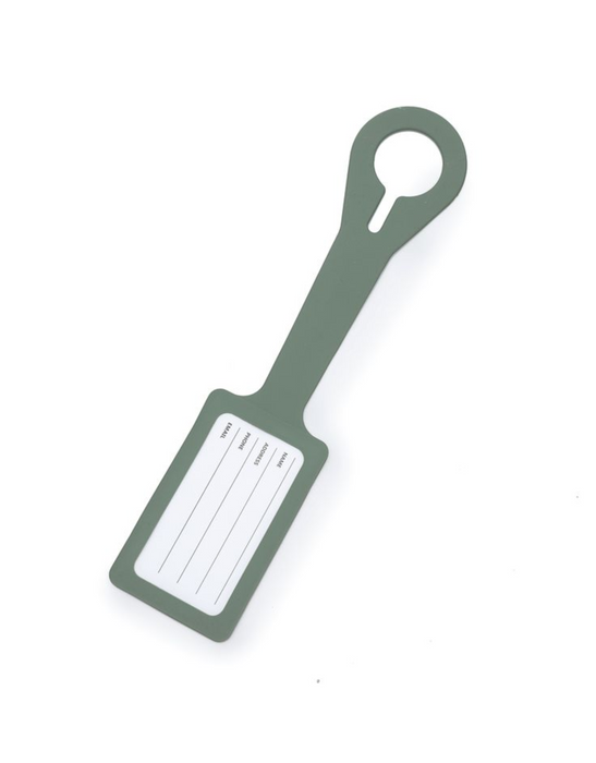 Silicone Luggage Tag - Moss