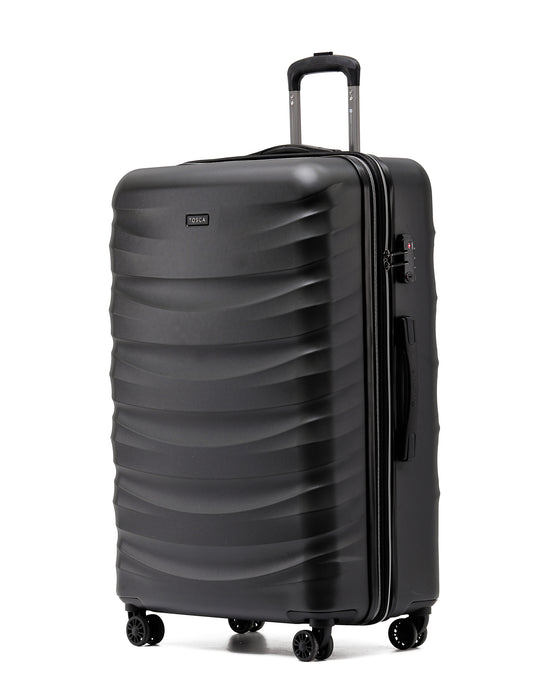 Jetsetter 78cm Large Hard Suitcase - Black