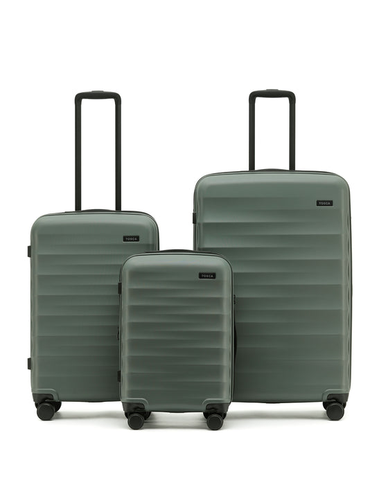 Interstellar 2.0 Hard Suitcase 3 Piece Set - Moss