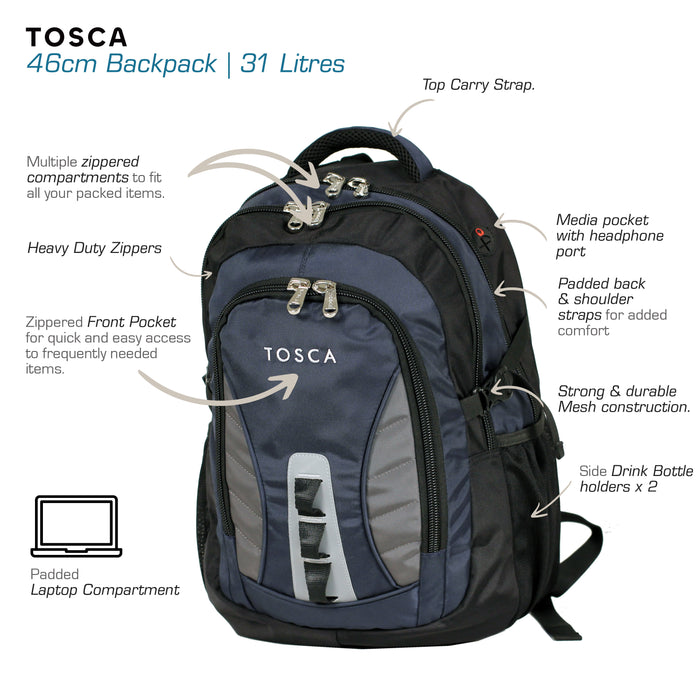 Backpack - Blue/Grey