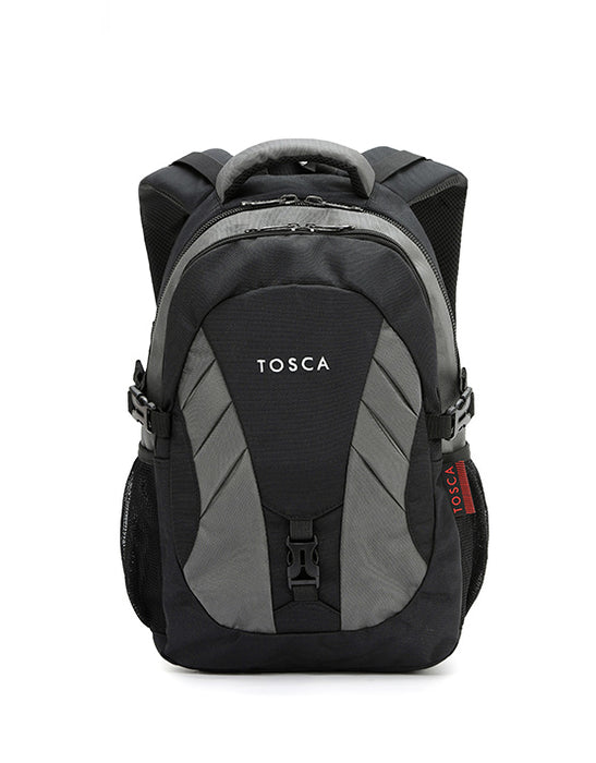 42cm Casual Backpack - Black/Grey