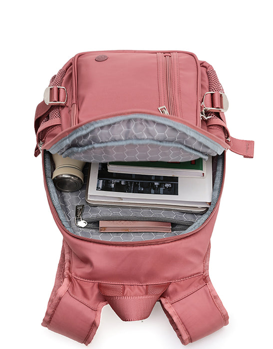Anti-Theft Compact Backpack - Coral