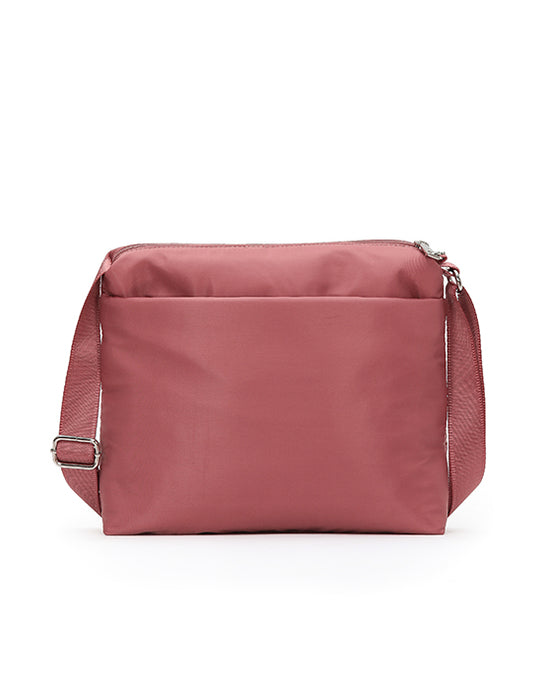 Anti Theft Square Shoulder Bag - Coral