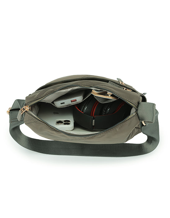 Harlow Khaki Shoulder Bag