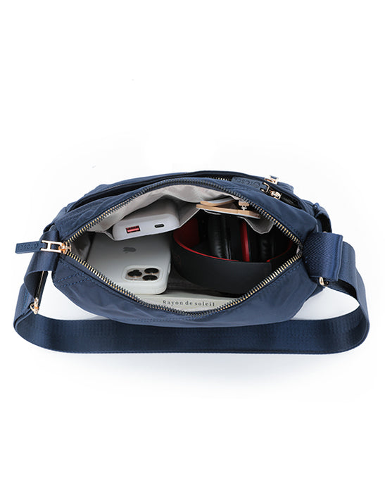 Harlow Navy Shoulder Bag