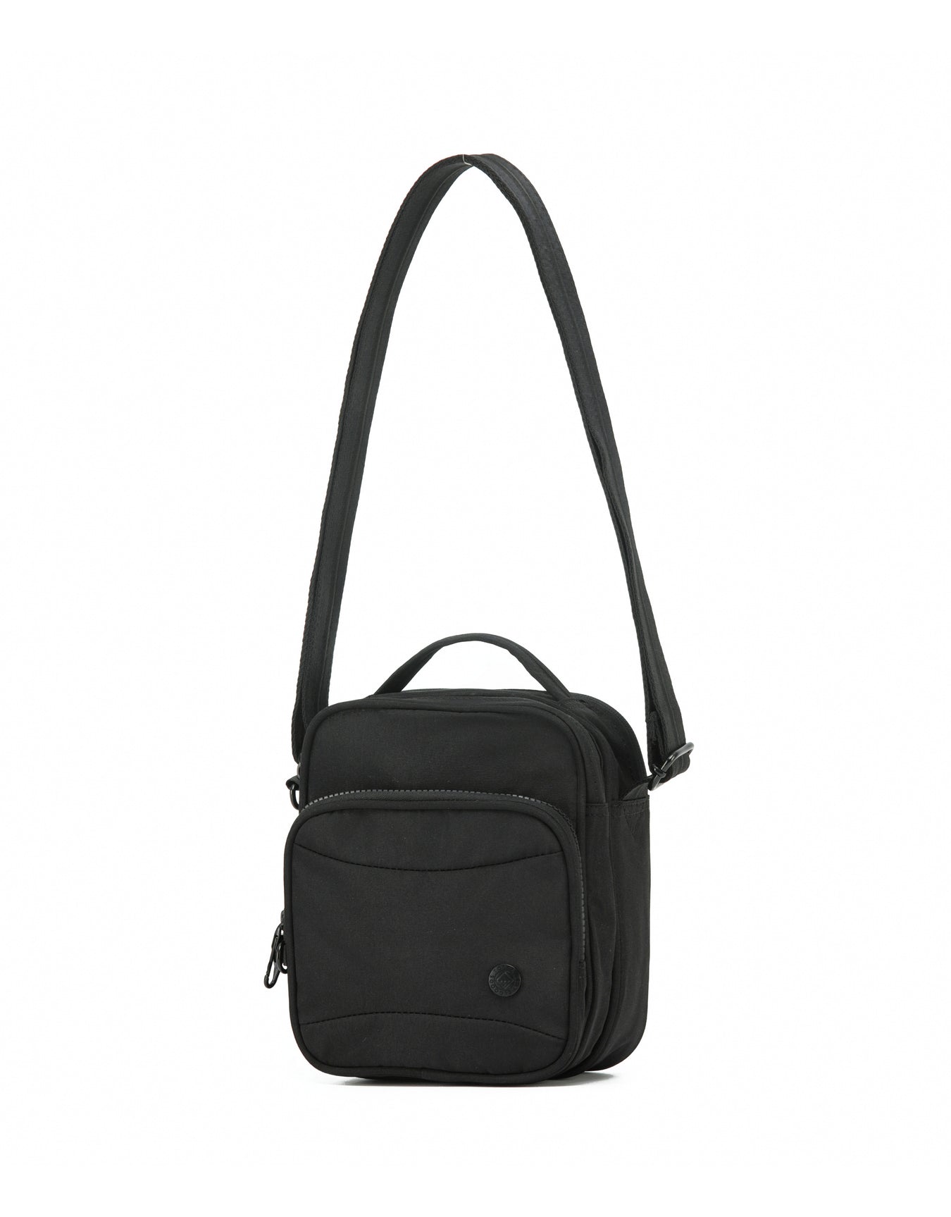 Anti-Theft Shoulder Bag with Handle - Black