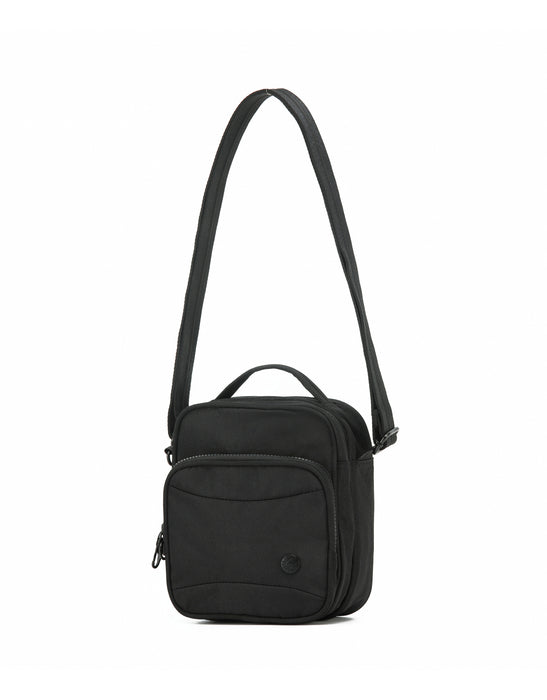 Anti-Theft Shoulder Bag with Handle - Black