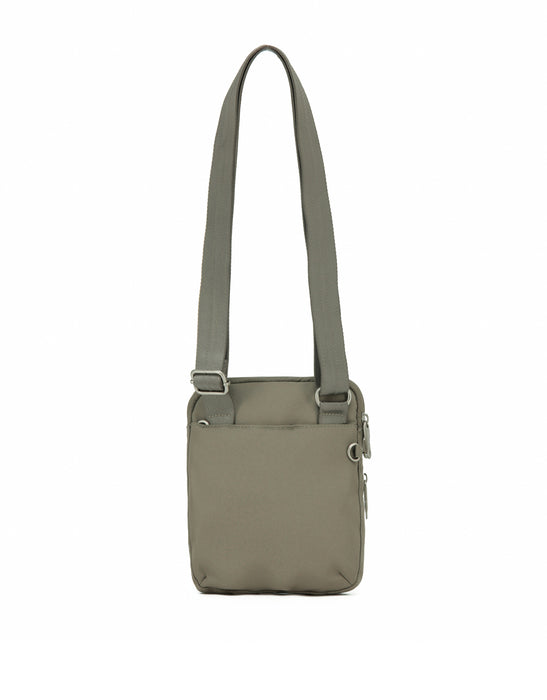 Anti-Theft Cross Body Shoulder Bag - Taupe