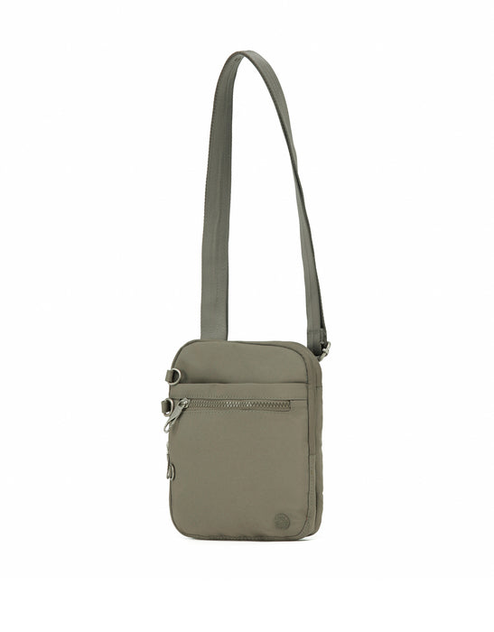 Anti-Theft Cross Body Shoulder Bag - Taupe