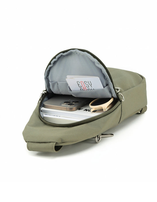Anti Theft Slinger Bag - Khaki