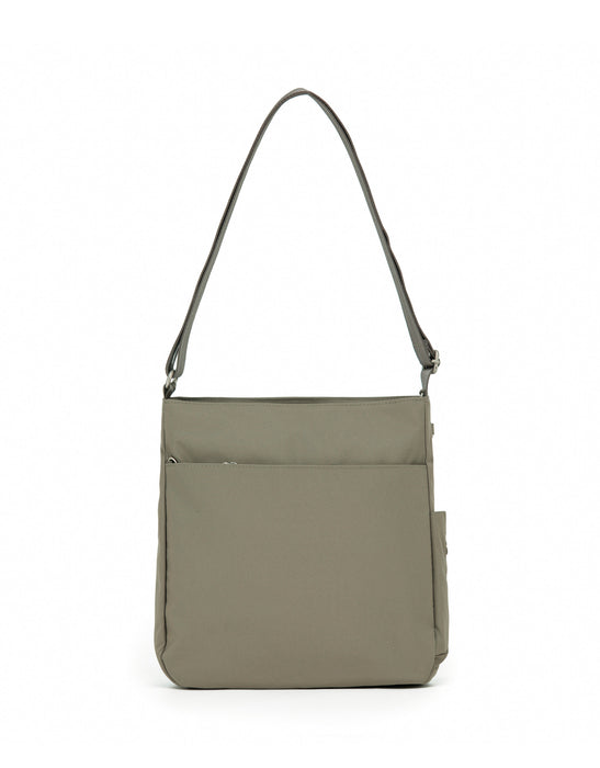 Anti-Theft Square Shoulder Bag - Taupe