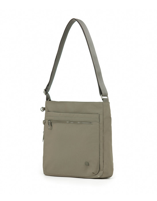 Anti-Theft Square Shoulder Bag - Taupe