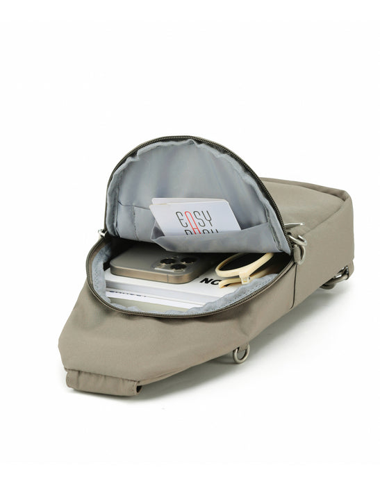 Anti Theft Slinger Bag - Taupe
