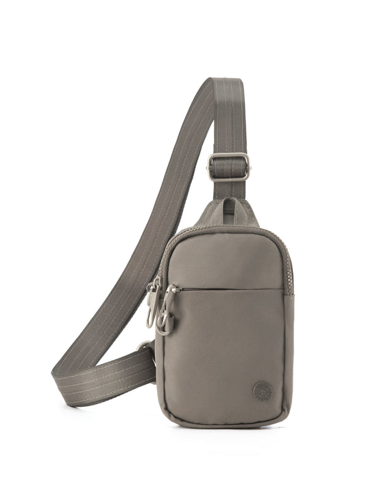 Anti Theft Small Slinger Bag - Taupe