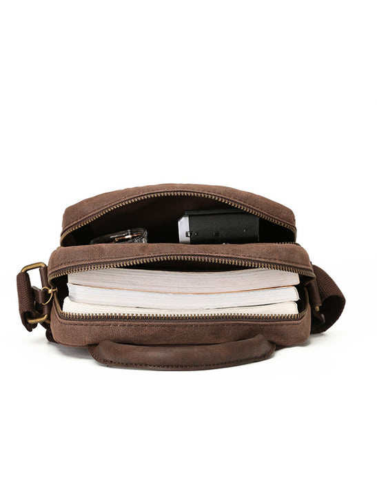Canvas crossbody bag
