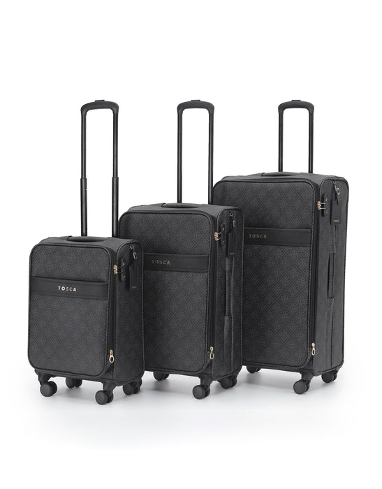 Willow 55cm Small PU Case Carry On - Caviar