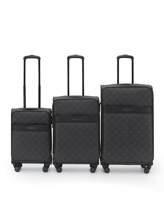Willow 55cm Small PU Case Carry On - Caviar