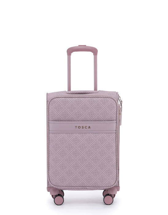 Willow 55cm Small PU Case Carry On - Misty Rose
