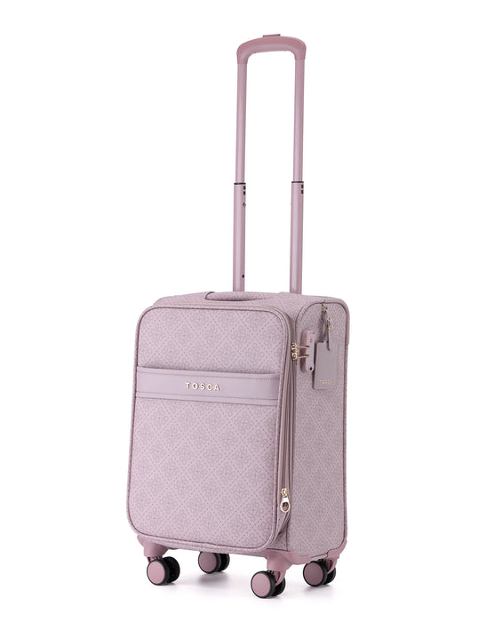 Willow 55cm Small PU Case Carry On - Misty Rose