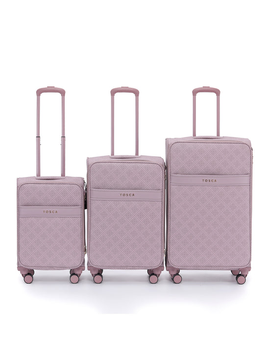 Willow 55cm Small PU Case Carry On - Misty Rose