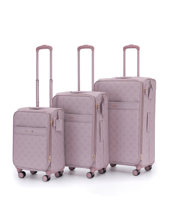 Willow 55cm Small PU Case Carry On - Misty Rose