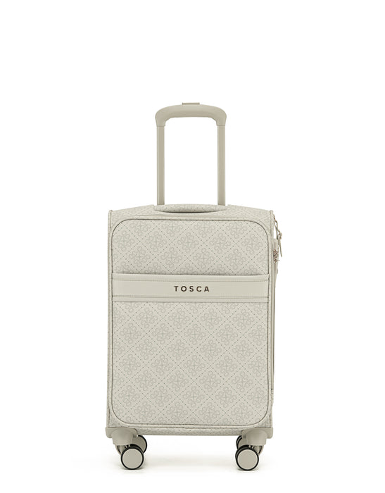 Willow 55cm Small PU Case Carry On - Vanilla
