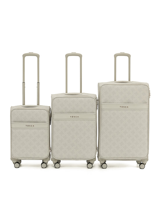 Willow 55cm Small PU Case Carry On - Vanilla