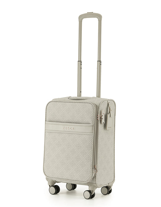 Willow 55cm Small PU Case Carry On - Vanilla