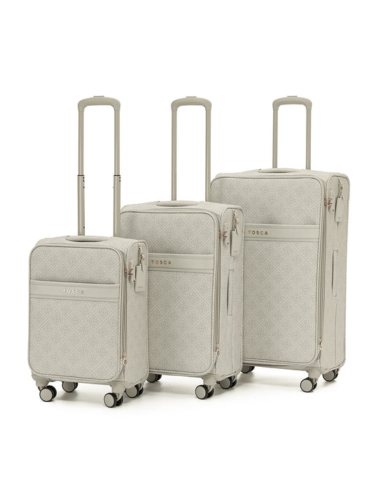 Willow 55cm Small PU Case Carry On - Vanilla