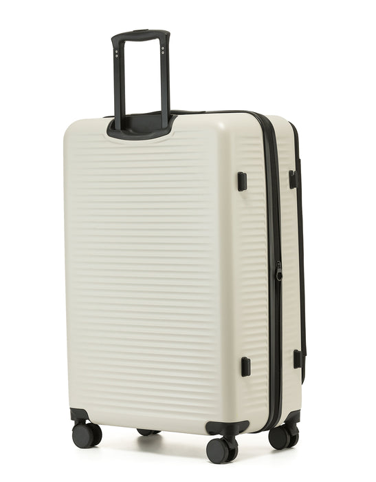 Zen 77cm Large Front Opening Hard Suitcase - Stone