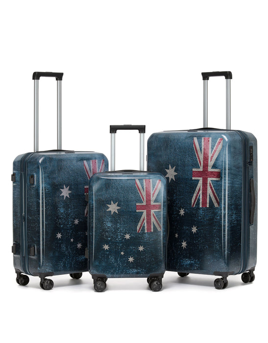 Australiana Hard Suitcase 3 Piece Set