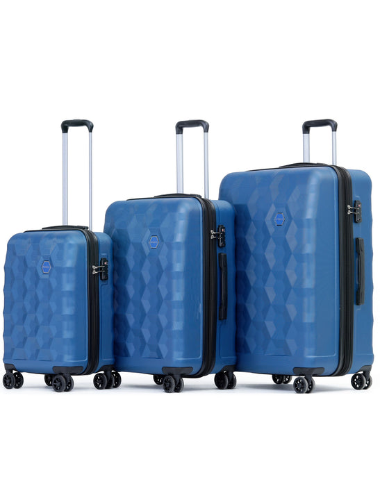 Bahamas Hard Case Luggage Set - Blue