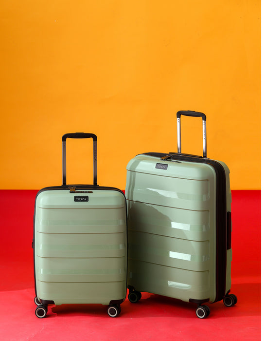 Comet 78cm Large Hard Suitcase - Sage Green