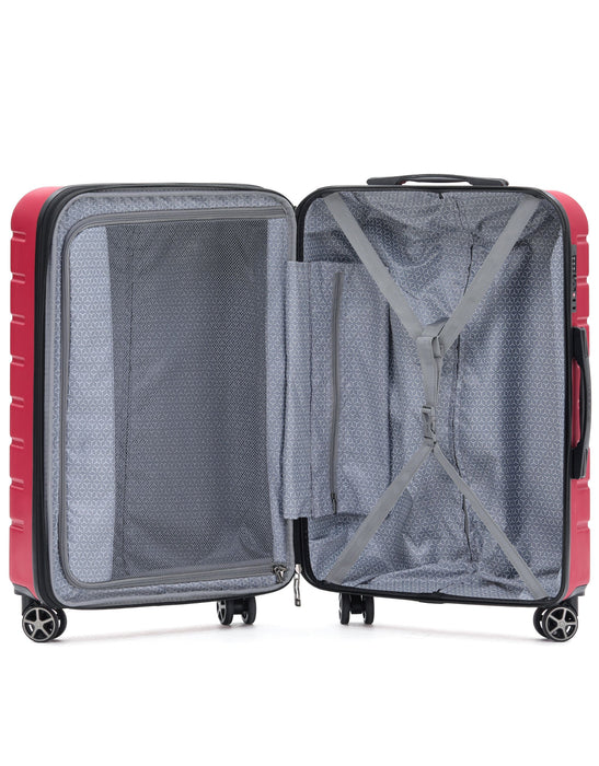 Elite Hard Case Luggage Set - Red