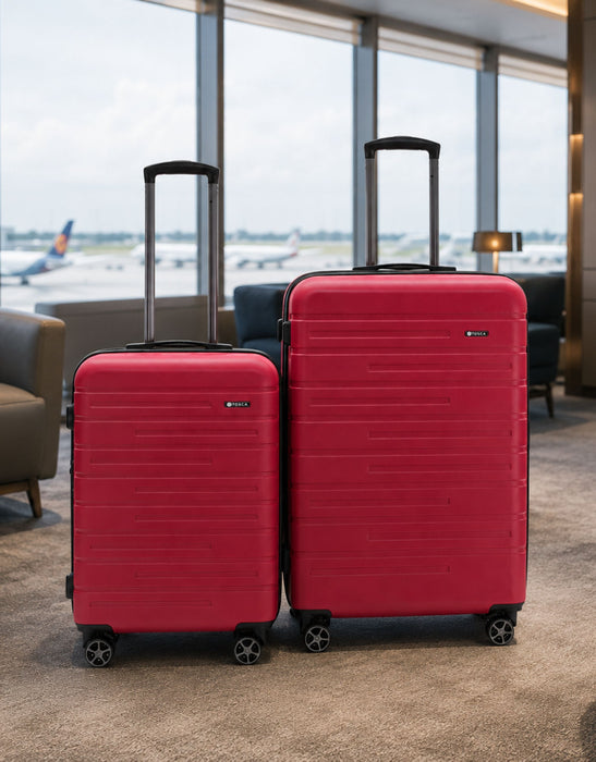 Elite Hard Case 2 Piece Luggage Set - Red