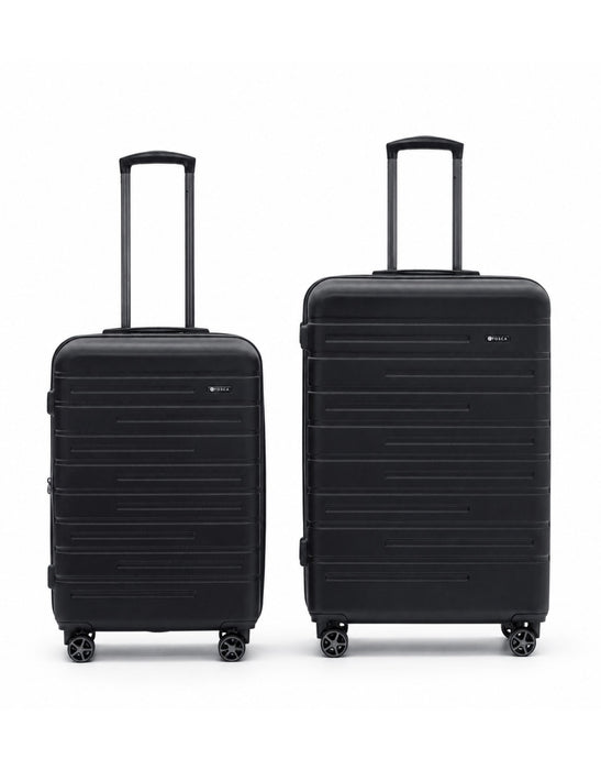 Elite Hard Case 2 Piece Luggage Set - Black