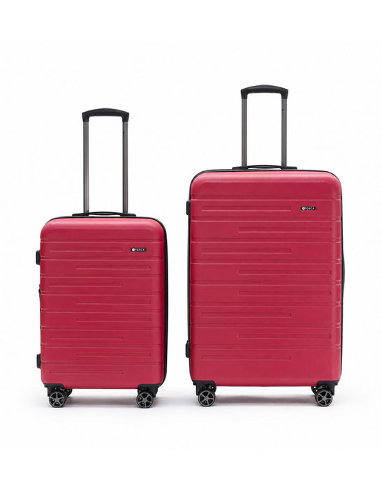 Elite Hard Case 2 Piece Luggage Set - Red