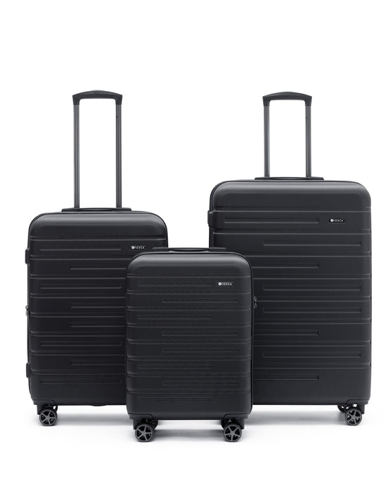 Elite Hard Case Luggage Set - Black