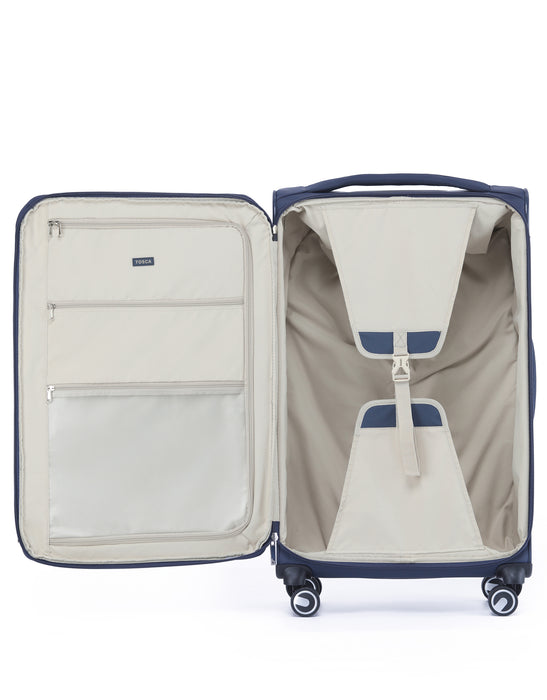 Grange 80cm Large Soft Suitcase - Indigo Blue