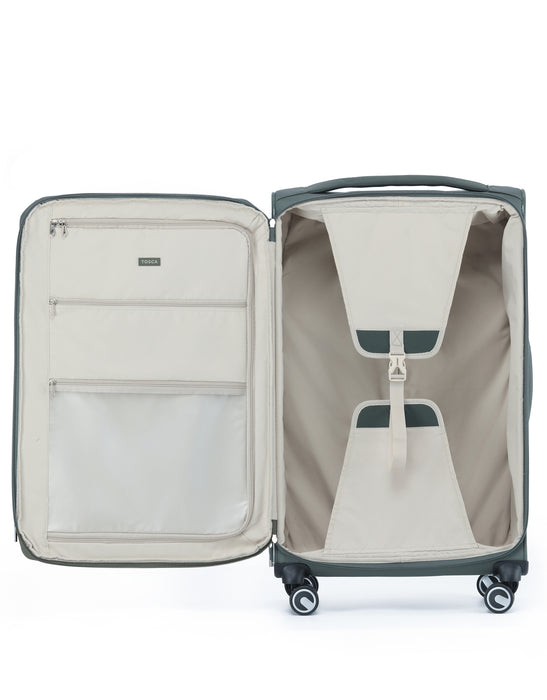 Grange 80cm Large Soft Suitcase - Cypress Green